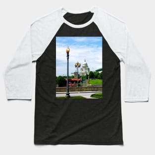 Providence RI - Capitol Building Seen from Waterplace Park Baseball T-Shirt